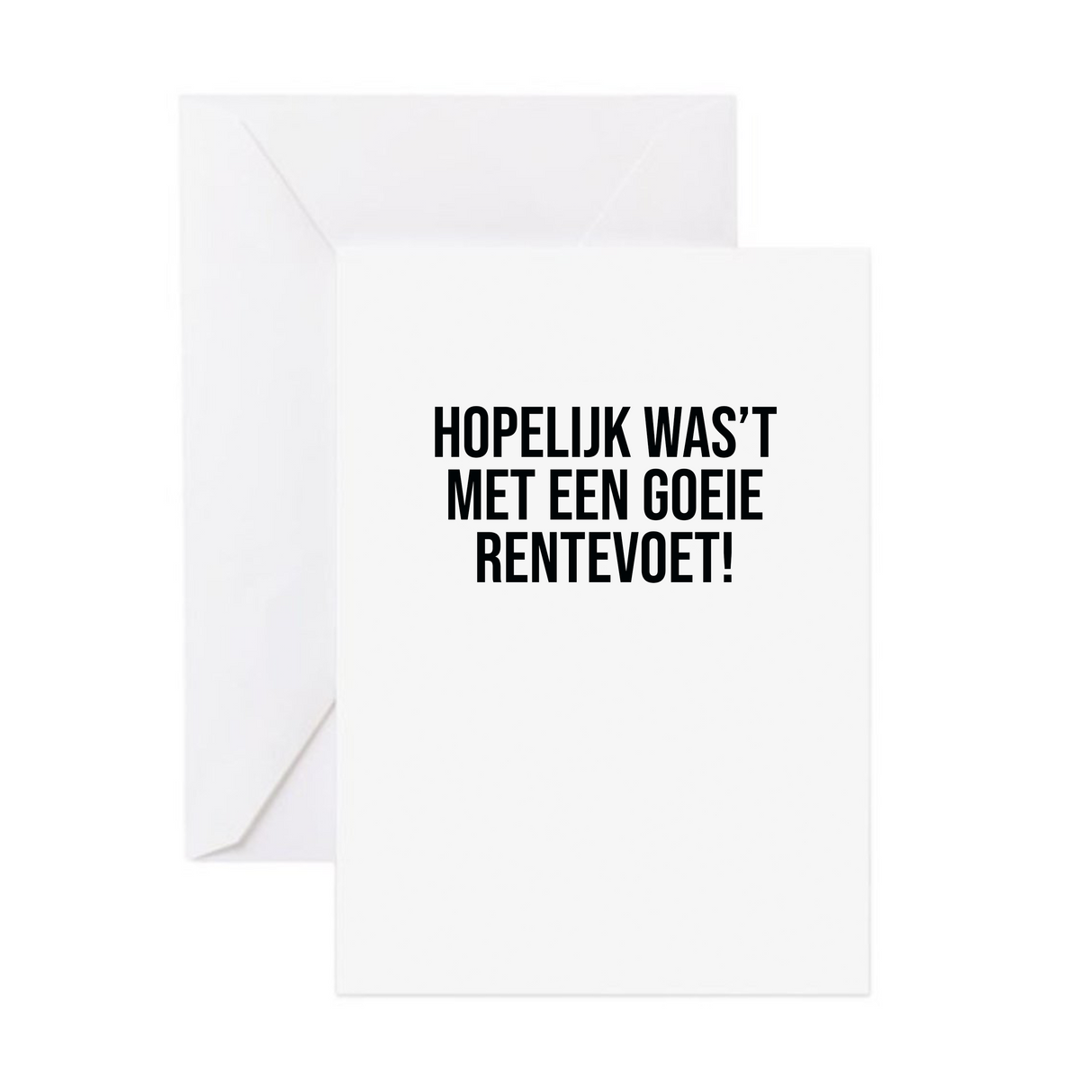 Wenskaart - Rentevoet